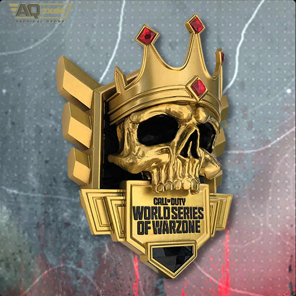 Фото AQzxdc Crown Skull Oendant MW 2 Call of Duty COD Black Ops 6 Season Rank TOP250 Модель черепа Короны Периферийный магнитный кулон №4
