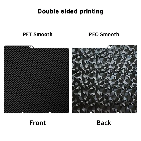 Для Anycubic Kobra S1 Пластина Pei Лист 264x276 мм Текстурированная Комбинированная сборная пластина Kobra S1 Двусторонняя сборная пластина PEO PET Kobra S1C