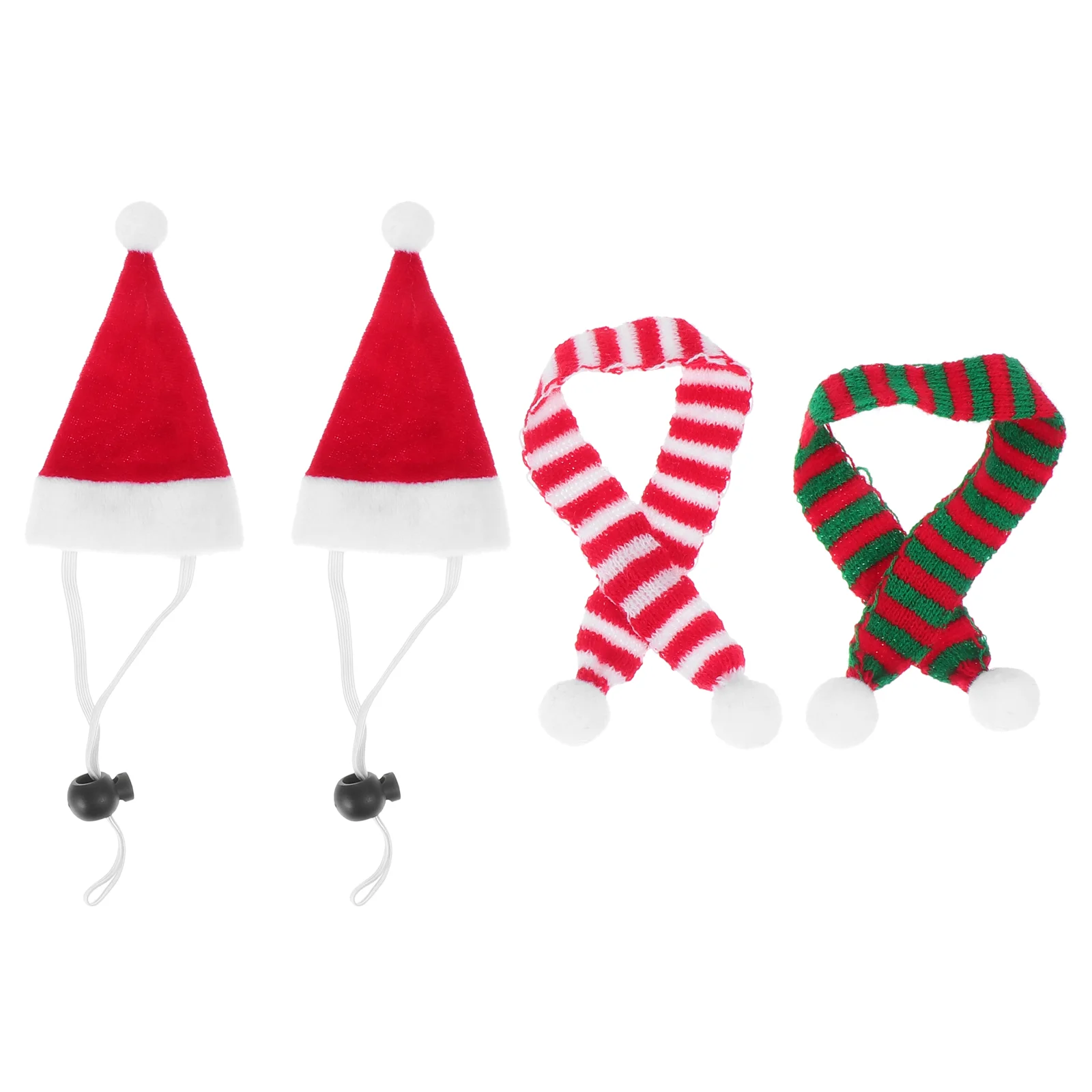 

Christmas Hat Pet Hamster Animal Scarf Santa Xmas Holiday Cosplay Small Clothes Costume Dogguineatinyfunny Scarfswine Bottle