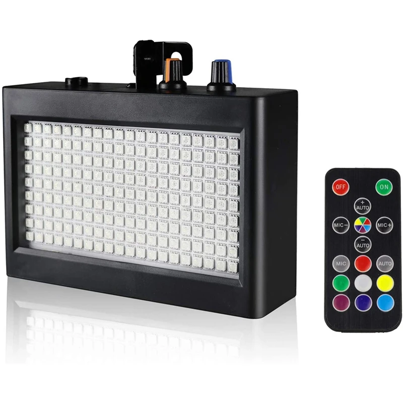 

180LED Stage Strobe Light,Super Bright Flash Stage Lighting,Sound Activated And Speed Control White Strobe Light,US Plug