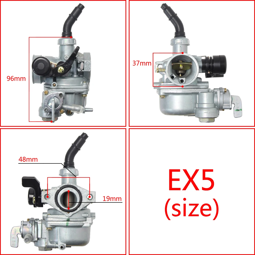 Карбюратор для мотоцикла PZ19, 19 мм, для C100 DY100 WAVE100 CD100 SUPRA X110 Dream EX5 100cc Keihin, карбюратор для питбайка, карт, мопеда (art.: 3920bf31cb4cf) - 3920bf31cb4cf