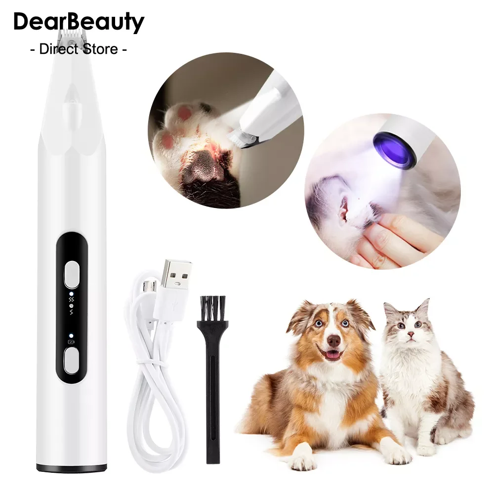 

2023 Новый малошумный USB Перезаряжаемый триммер для собак и ног инструмент для ухода за питомцами Мини электрическая машинка для стрижки воло...