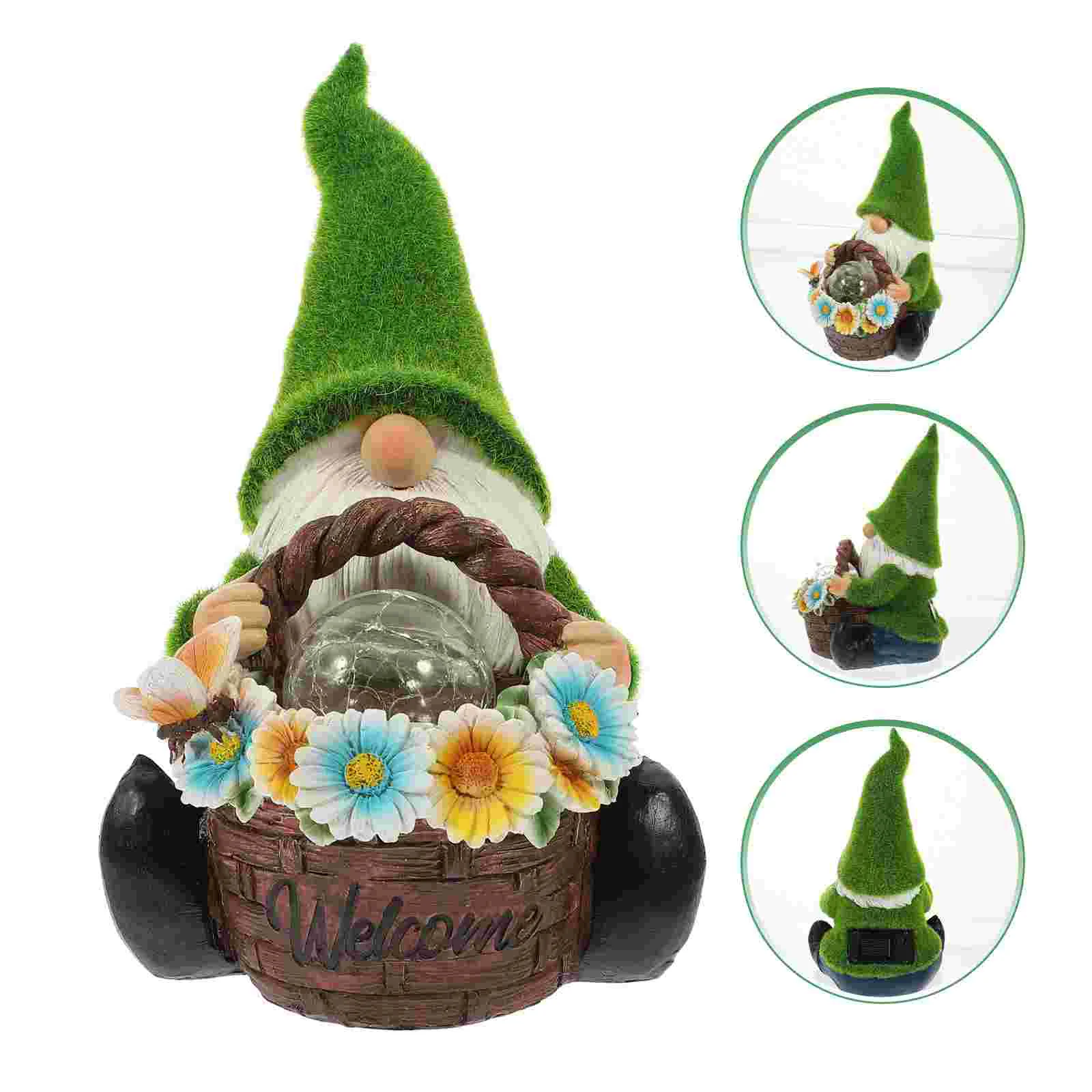

Dwarf Night Light Outdoor Gnome Ornament Patio Garden Decoration Resin Desk Top Lawn Solar Lamp Figurine Molds for figures