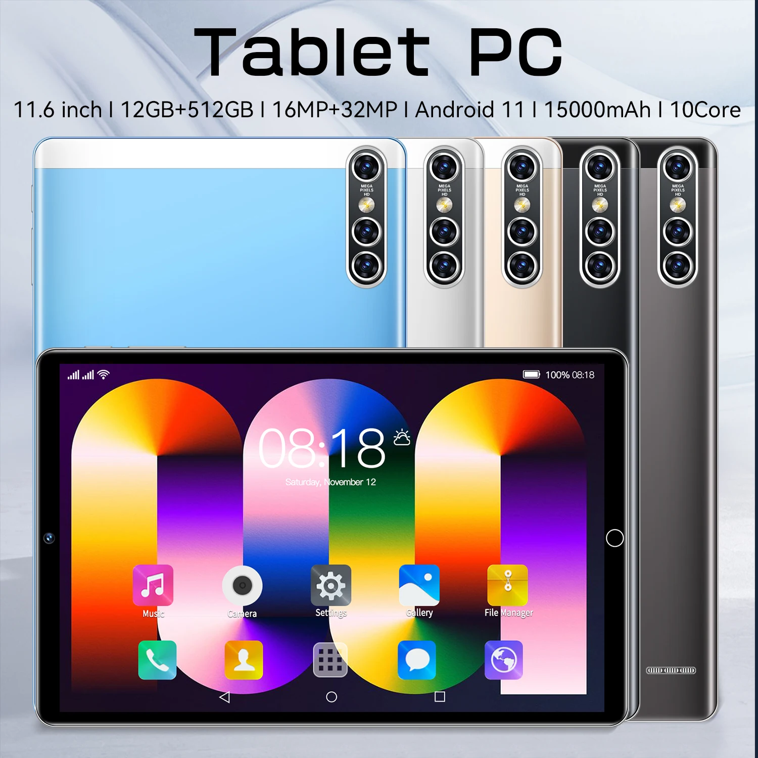 

2023 New Global Version Android 11.0 Original tablet 12G+512GB Tablets 10.1 Inch Tablet PC 5G Dual SIM Card Wifi Tab Computer