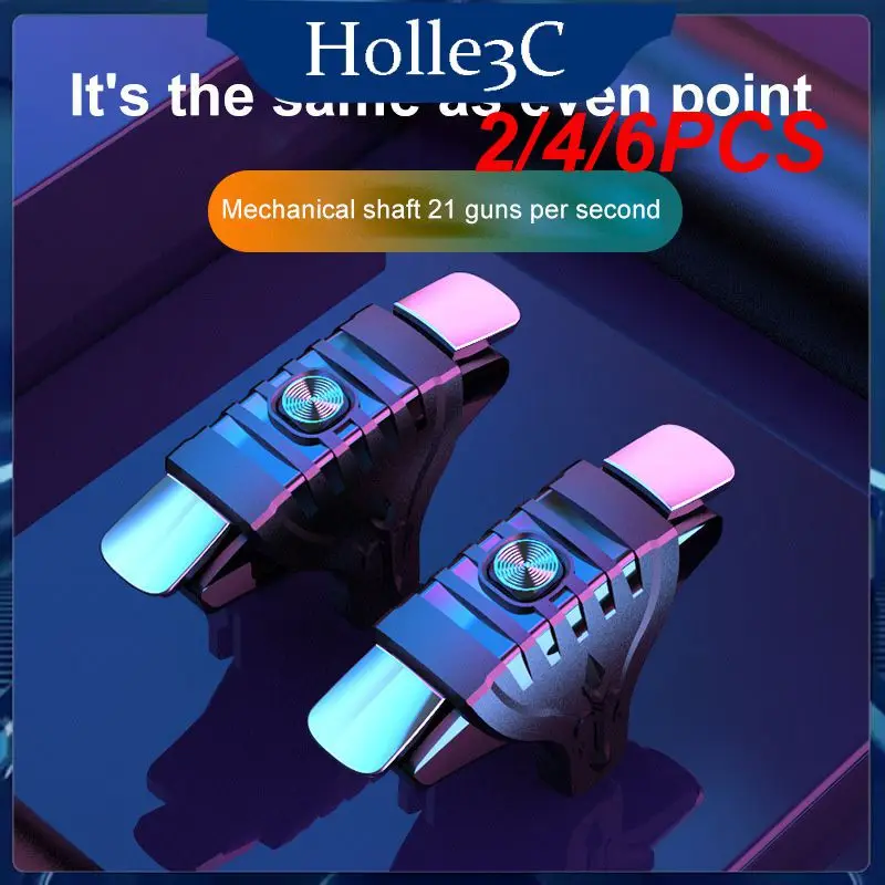 

2/4/6PCS And High Quality Gamepad Trigger Abs Gamepad Aim And Shoot Button Light Weight Protect Your Phone