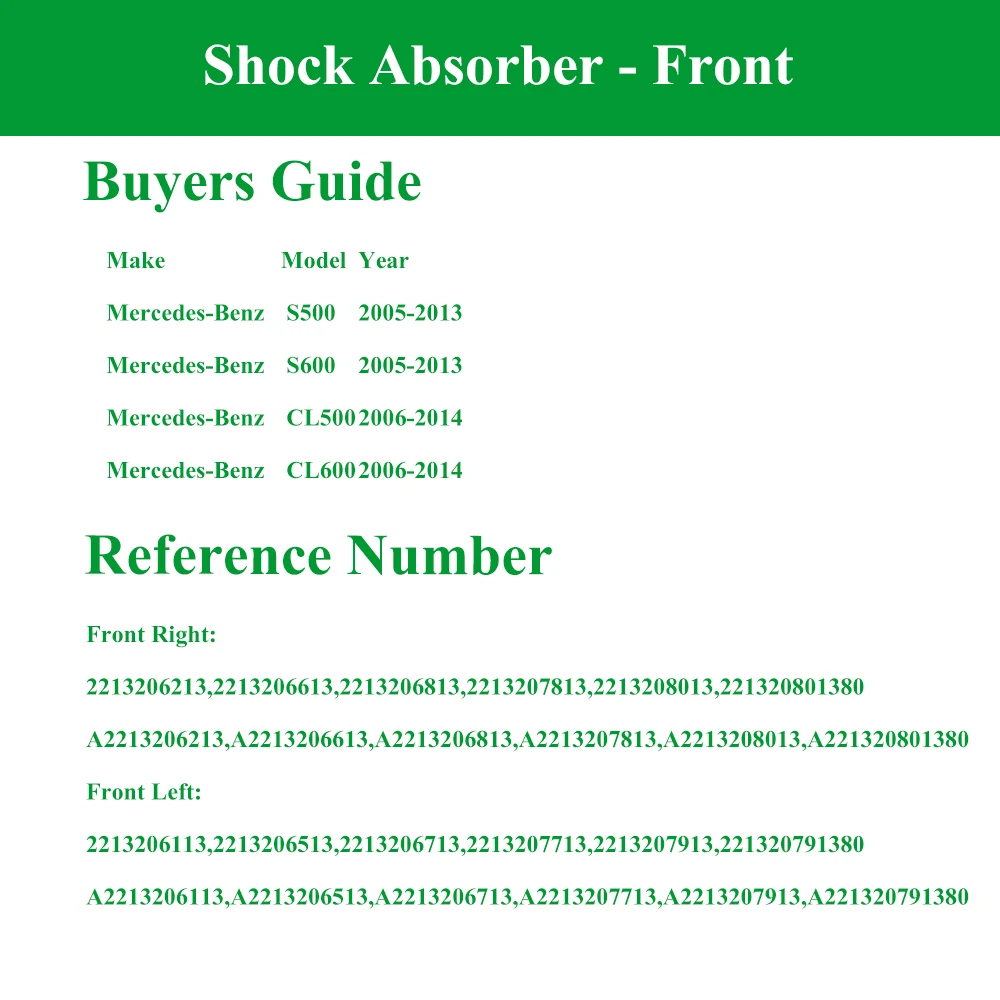 Цельная передняя гидравлическая стойка амортизатора для Mercedes-Benz S-Class W221 2007-2014 гг.