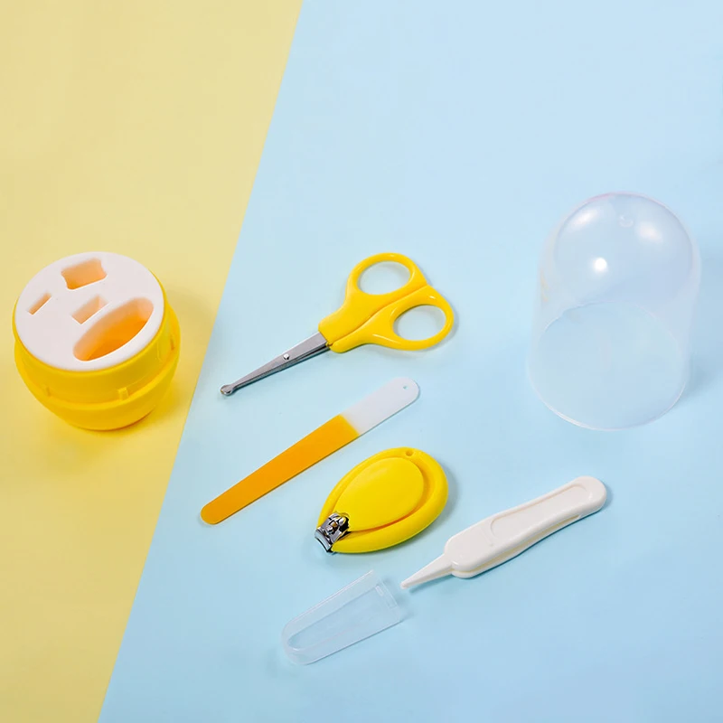 

4 Pcs/set Baby Nail Care Tools Set Cartoon Cute Alipper Set baby Items accessories Newborn Nail Trimmer toddler Nail Care Kit