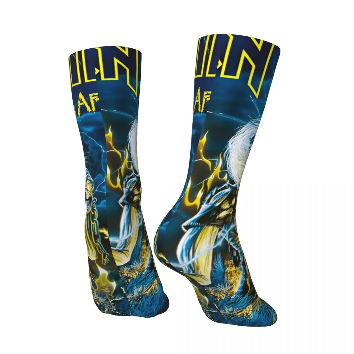 Железные чулки для горничных забавные носки с принтом Creazy осенние против пота