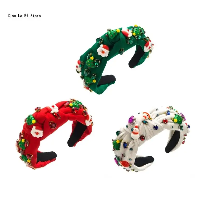 

Рождественская повязка на голову для девочек, женская повязка на голову для спа, повязка на голову, аксессуары для волос XXFD