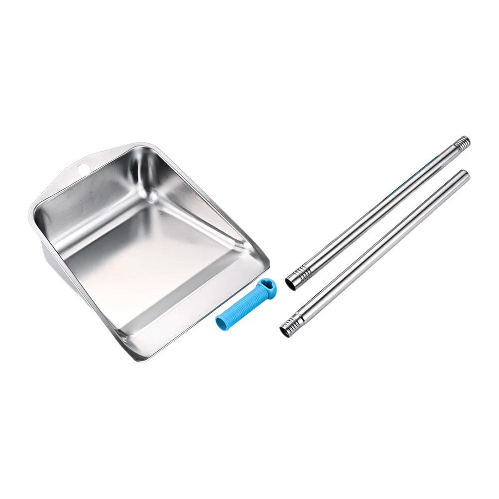 

Dustpan Cleaning Pan Metal Upright Handle Tool Household Stand Garbage Up Trash Sweeping Standing Lobby Dustpans Tall Supplies