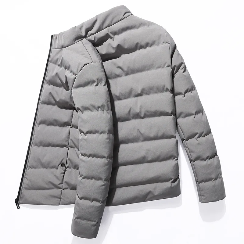 Men's 2022 autumn and winter cotton jacket Korean casual stand collar coat thickened warm cotton padded jacket