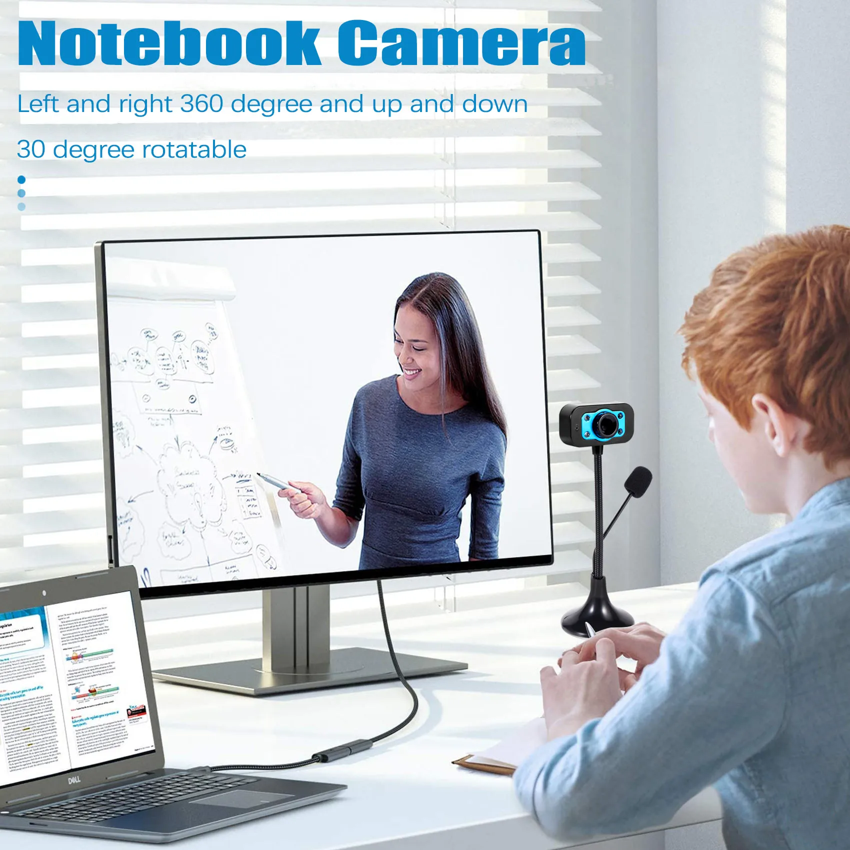 Веб-камера USB высокого разрешения 4-светодиодная веб-камера с микрофоном