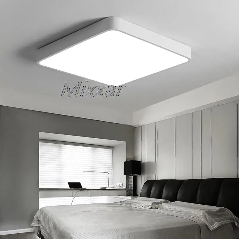 

Ультратонкая квадратная круглая Светодиодная потолочная лампа ZK50 для спальни, гостиной, простая современная декоративная потолочная лампа для комнаты