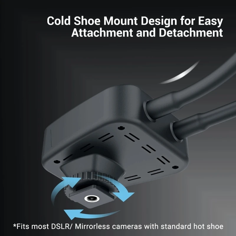 Светодиодный светильник на рукоятке регулирующий макро-подсветку камеры