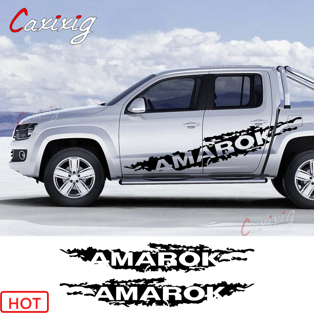 

Для Фольксваген Amarok V6 UTE Tdi 580 4 движущиеся дверные боковые наклейки кузов грузовика виниловый декоративный чехол автонастройка аксессуары «...