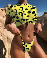 swimsuit women 2 pieces leopard style bikinis set classic womens swimsuits high waist bikini 2022 woman fashion