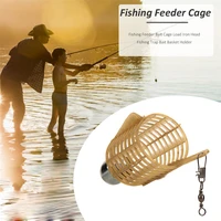 supplies fish tackle accessories fishing goods supplies trap basket holder load iron head fishing feeder bait cage