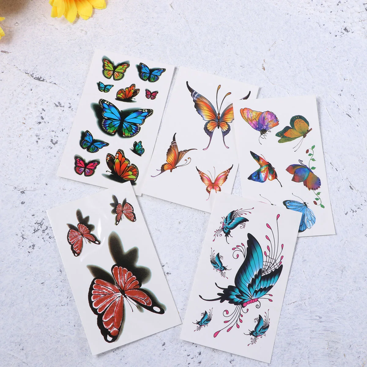 

Temporary for Colorful Body Flower Tatoo Stickers Tatoo Decal Butterflies