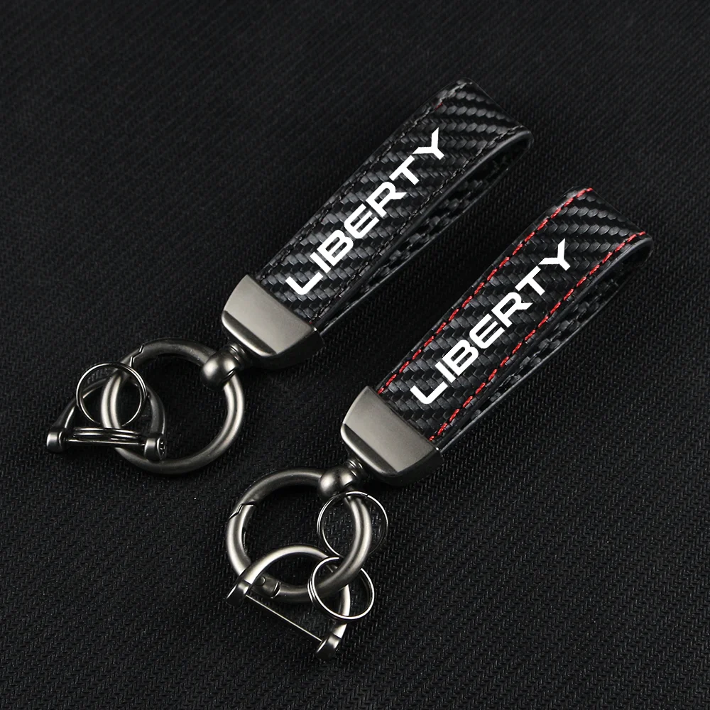 Брелок для ключей из углеродного волокна и кожи автомобильный аксессуар с