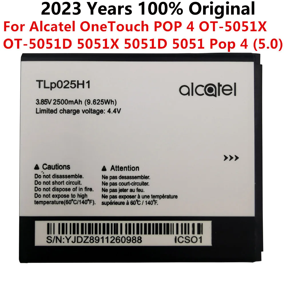

New TLp025H1 battery for Alcatel OneTouch POP 4 OT-5051X OT-5051D 5051X 5051D 5051 Pop 4 (5.0) TLp025H7 mobile phone
