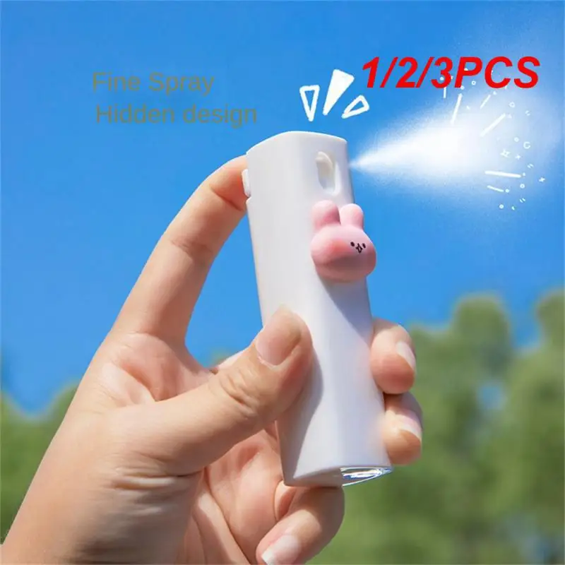 

1/2/3PCS 10ml Cute Cartoon Mini Portable Spray Cosmetic Refillable Bottle Hydration Bottling Alcohol Disinfection Watering Can