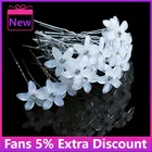 Горячая распродажа 10 шт. цветок Кристалл Стразы UShaped шпилька для волос заколка для волос женский свадебный головной убор ювелирные изделия Аксессуары для волос