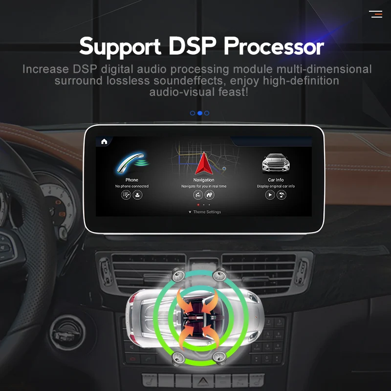 Автомобильный радиоприемник на Android 12 BT Carplay для Benz CLS Class W218 CLS260 CLS320 CLS350 CLS400 CLS500