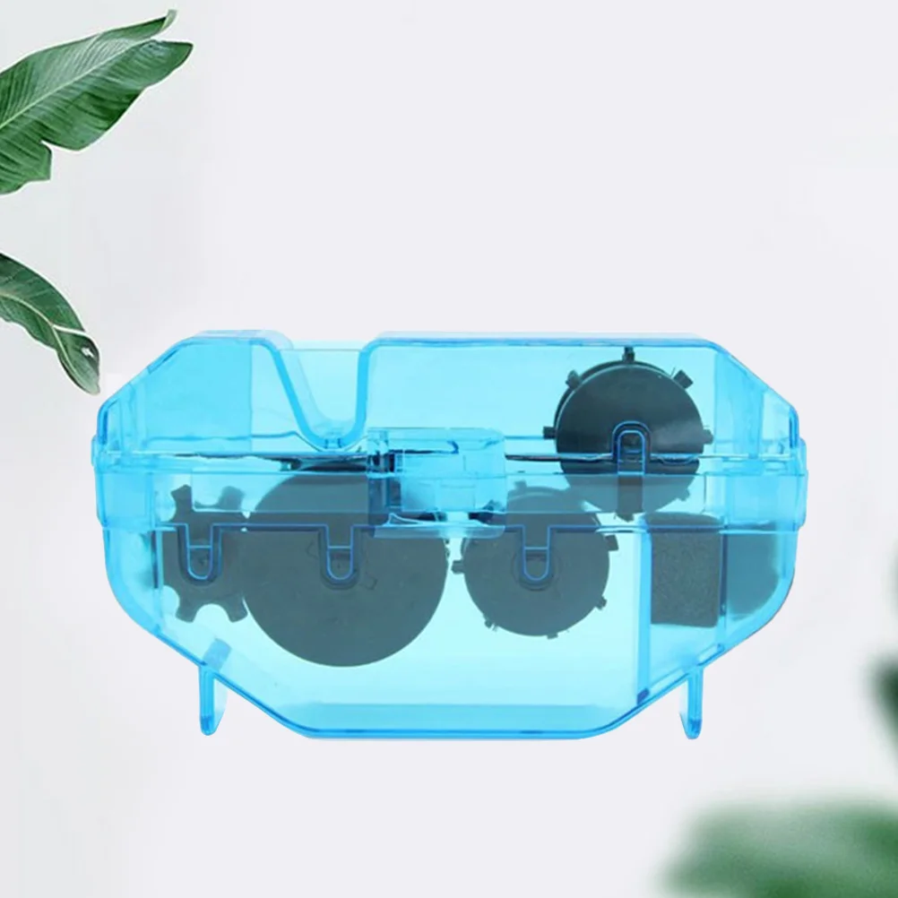 

Three-Dimensional Bike Chain Cleaning Tool Transparent Chain Cleaning Box (Blue)