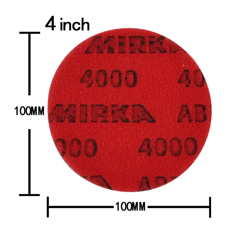 4 INCH 100mm Mirka Abralon  Foam Backed Hook  Loop Polishing  Buffing Discs Sponge Sandpaper 180-4000Grit  For Car Glass