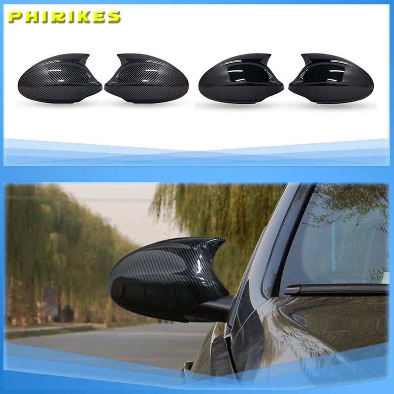 

Replacement Rearview Side Mirror Covers Cap For BMW E90 E91 E92 E93 E81 E87 E82 E88 3 1 Series M Accessories Carbon Fiber Gloss
