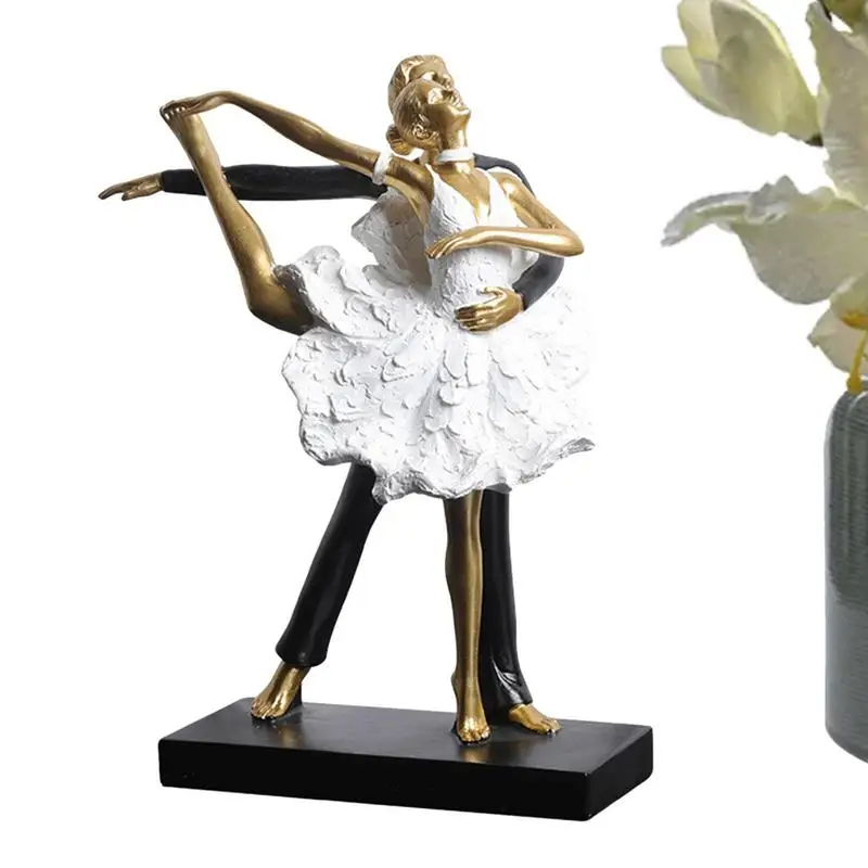 

Dancing Couple Sculpture Romantic Ballet Dance Pose Passionate Love Ornament Abstract Figure Anniversary Wedding Keepsake Gift