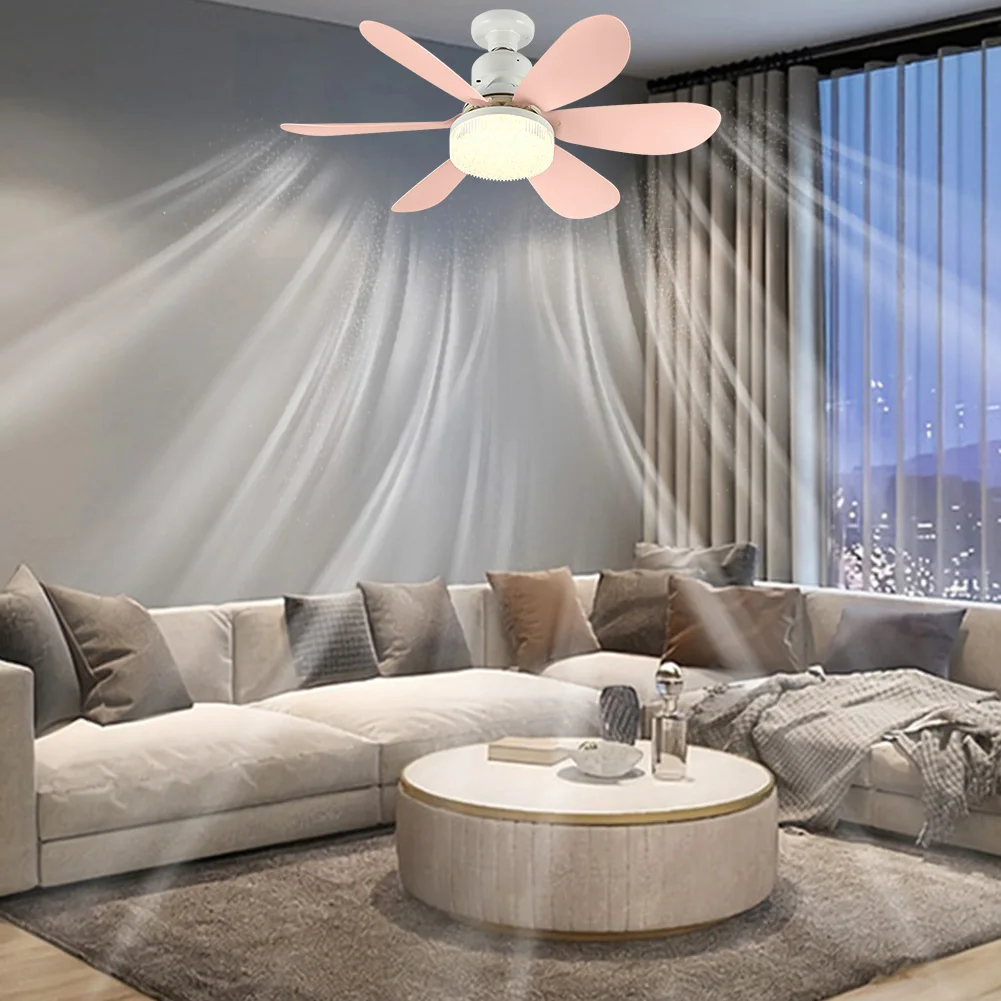 Потолочный вентилятор E27 осветительный прибор с дистанционным управлением 3