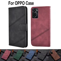 flip vintage case for oppo a56 a55s a55 a54 a93 a92s a73 a72 4g 5g a54s a35 a91 a52 a92 leather wallet stand cover phone coque