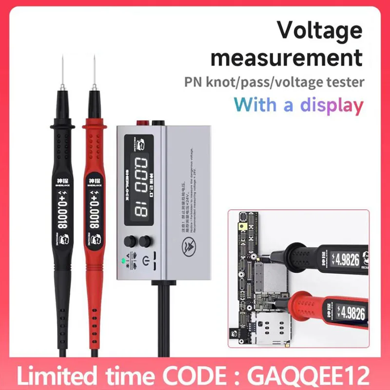 

2.0 Multimeter Voltage Internal Resistance Meter 3 Screen Display Voltage Tester Inspection with Repair Pen for Motherboard Test