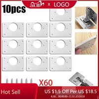 12410pcs hinge repair plate cabinet furniture drawer table scharnier stainless steel household hardware hinge fixing plate