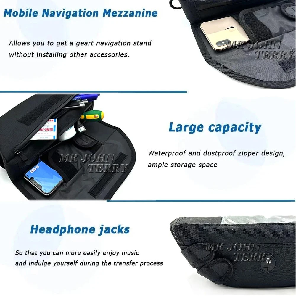 Водонепроницаемая и Пыленепроницаемая сумка для хранения Руля Мотоцикла QJ Motor SRT