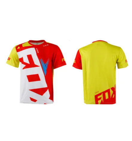 

Summer short-sleeved motorcycle cross-country Jersey team cycling outdoor speed dry ride bat fox jerseys