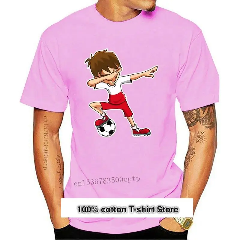 2021 nueva moda 2021 precio bajo de cuello redondo camisetas Dabbing Soccerer Jersey de niño camisa de bandera Polonia T camisas