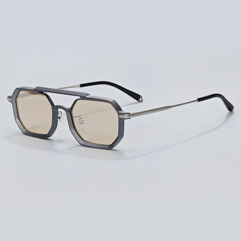 2023 Fashion Square Driver Alloy Sunglasses high quality Men Vintage Sun Glasses Anti Glare Driving Shades Eyewear UV400