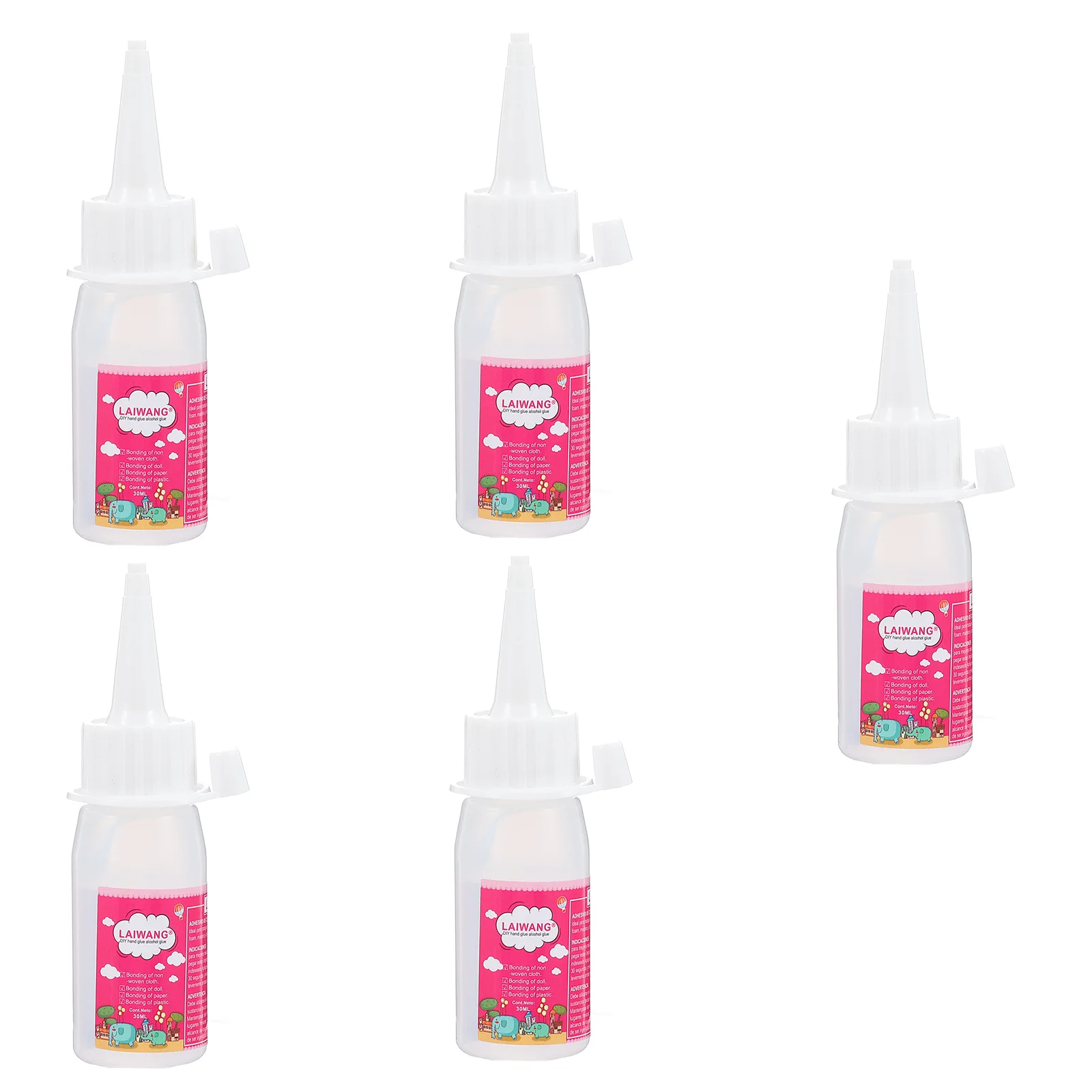 

5PCS Glue Application Bottles Empty Plastic Glue Dispensing Bottle Glue Dropper Bottles for Home Store