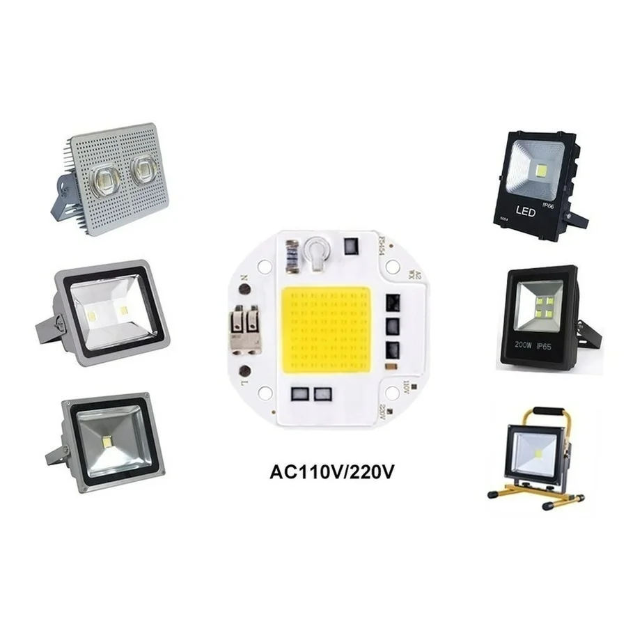9 шт./Лот 100 Вт 70 50 COB светодиодный чип 220 В 110 LED сварочный диод для прожектора Smart IC