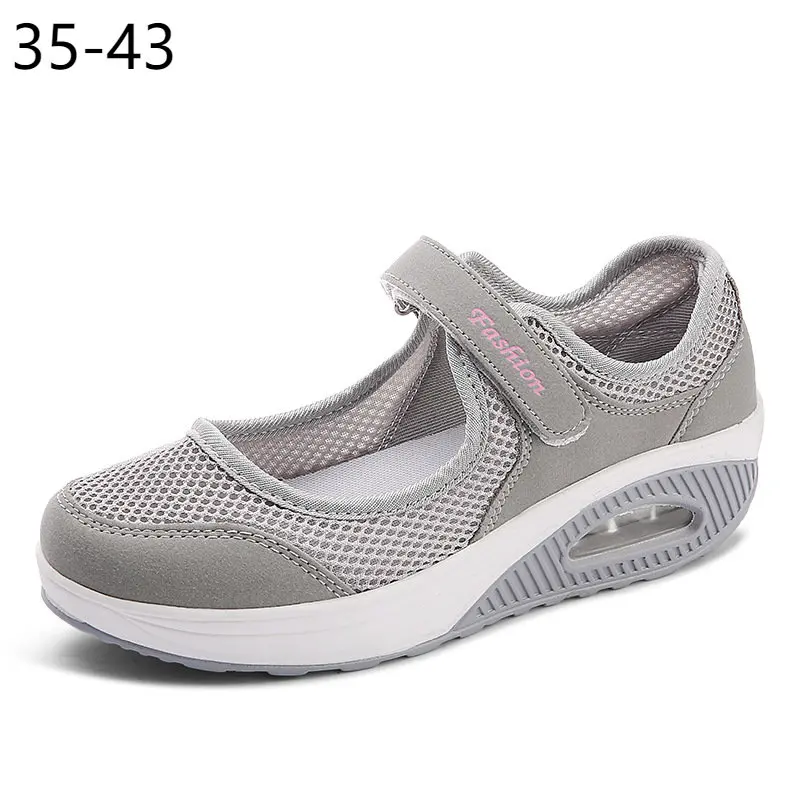 

41 42 43 Plus Large Size Single Shoes Outdoor Summer Women's Shoes Mother Shoes Mesh Shoes Shoes for Women Flats Shoes