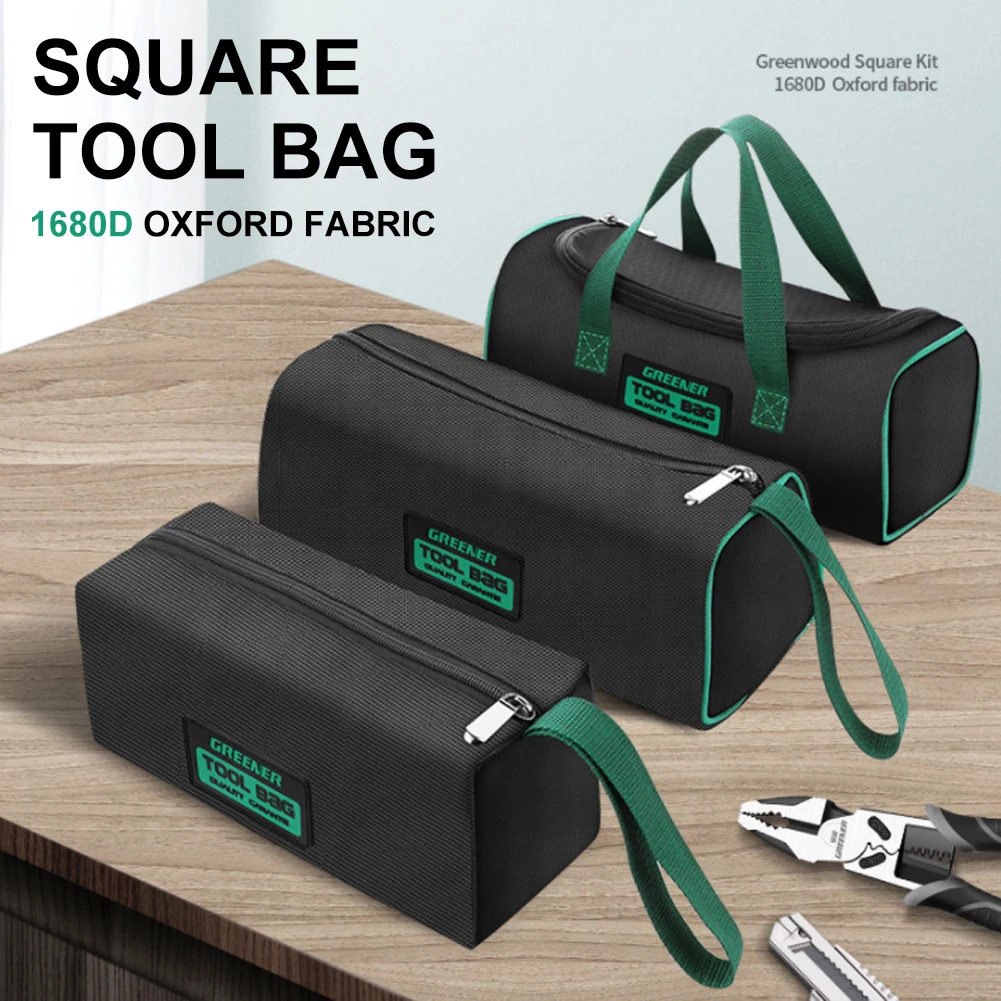 

Multifunctional Tool Bag Single/Double Layer Storage Bag Portable Waterproof Hand Tool Bag 1680D Oxford Cloth Electrician Bag