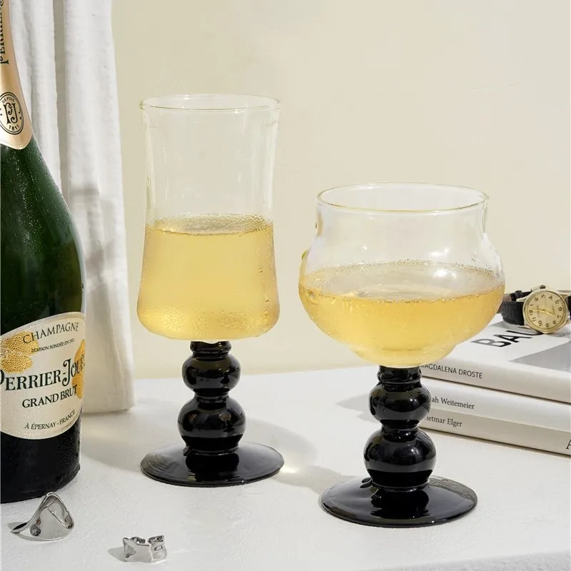 

Nordic INS Glass Water Cup Home Creative Water Cup Tall Glass High Borosilicate High Temperature Resistant Cup