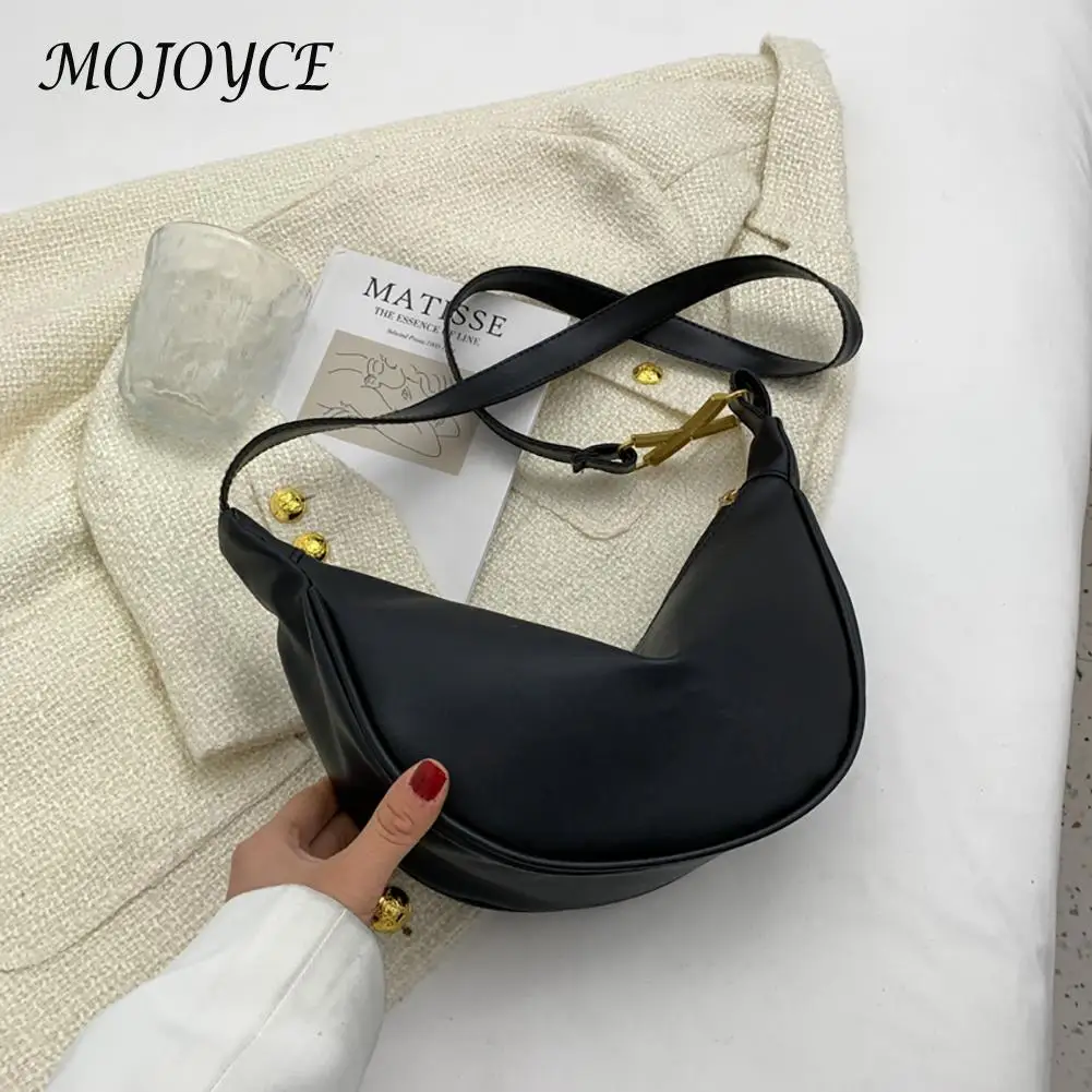 

Модные сумки через плечо из мягкой искусственной кожи, женская элегантная сумка через плечо с полумесяцем, женские сумки-Хобо для девушек, с...