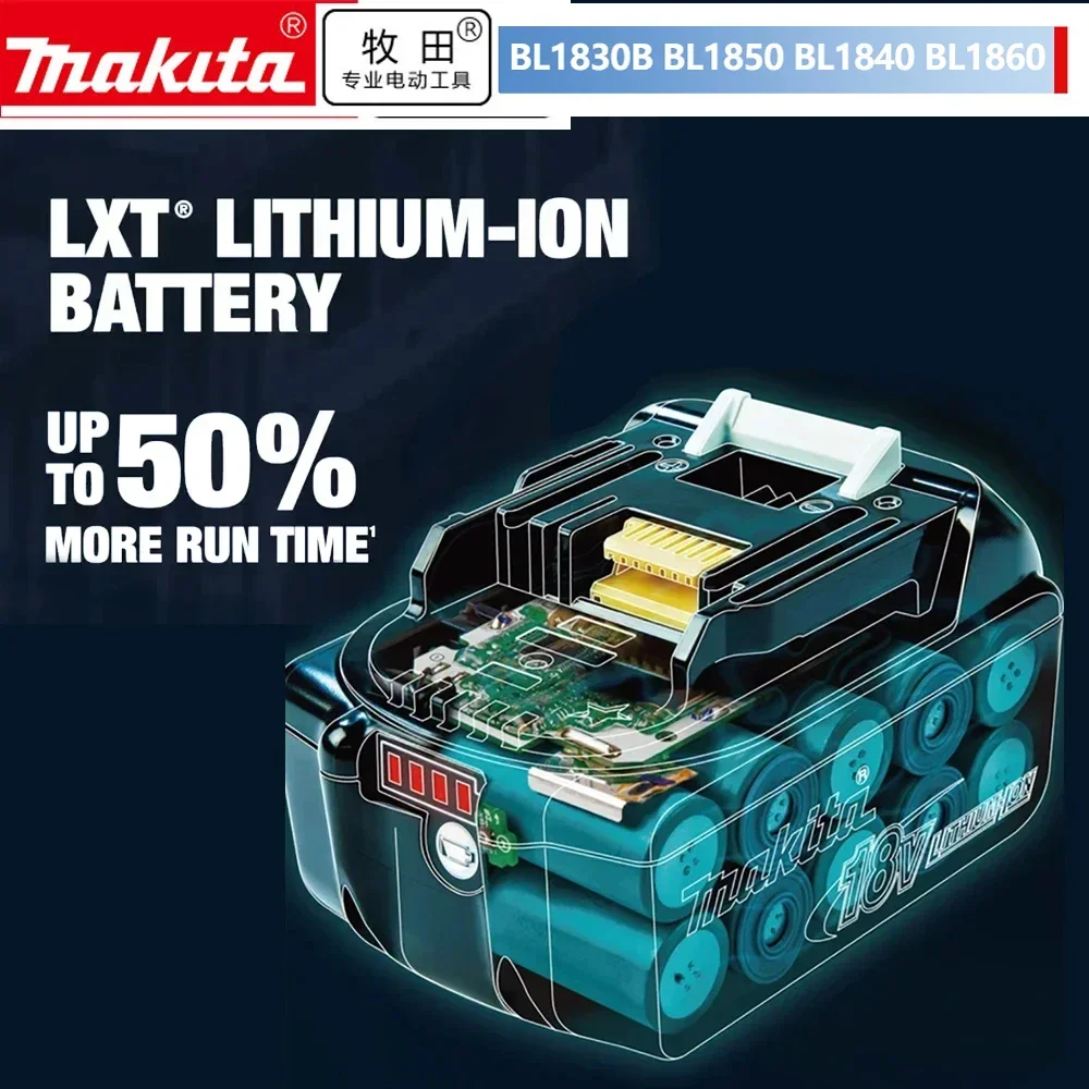 Аккумулятор Makita 18 в bl1850b BL1850 bl1860 bl1830 bl1815 bl1840 LXT400 6.0Ah