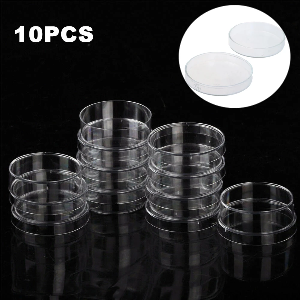 

10 шт., стерильная лабораторная чаша Петри с крышками