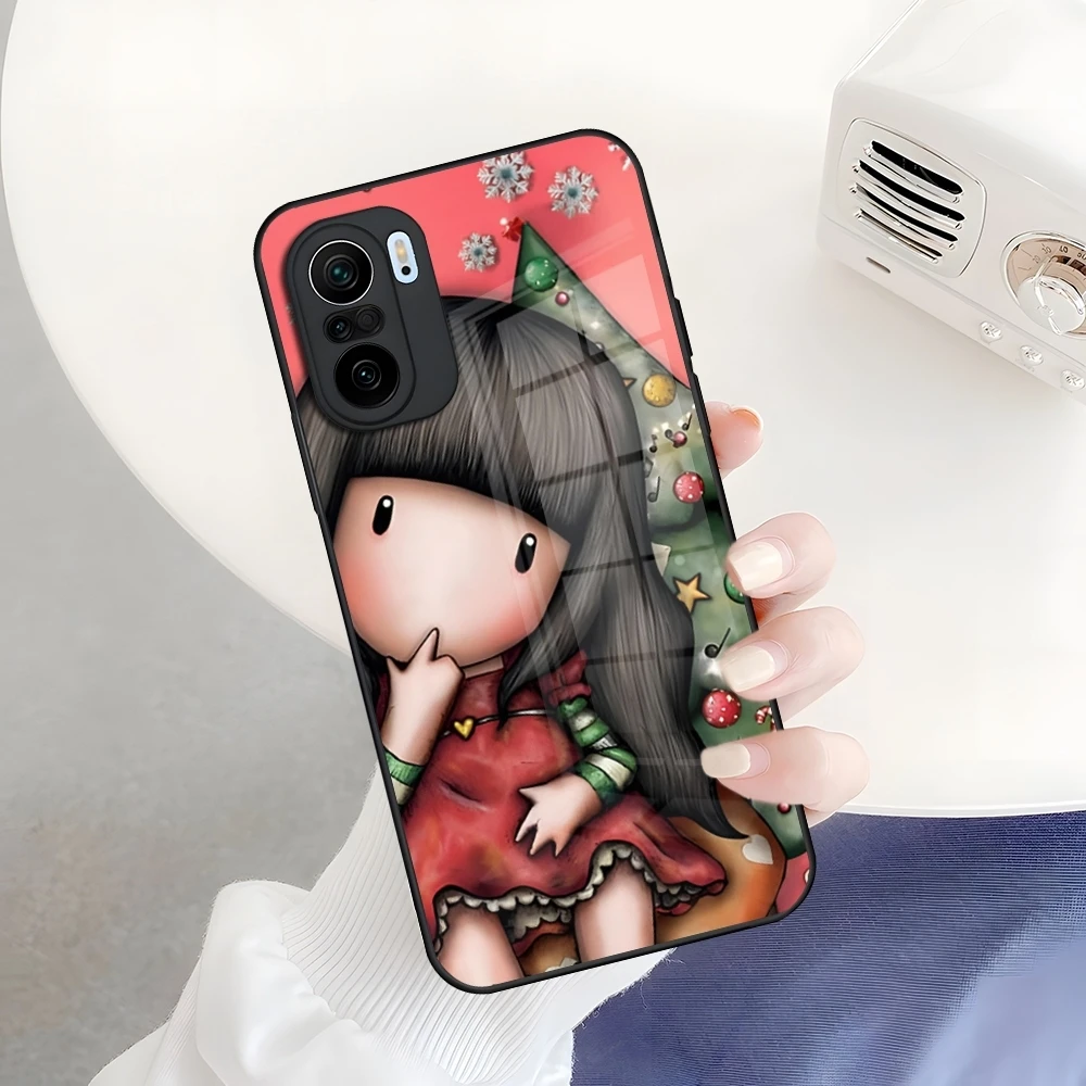 Фото Чехол для телефона Gorjusses Cute Doll Santoroes для Xiaomi 17 15 13 14 12 11 T X Pro Lite ultra 4G 5G, стеклянная накладка №4