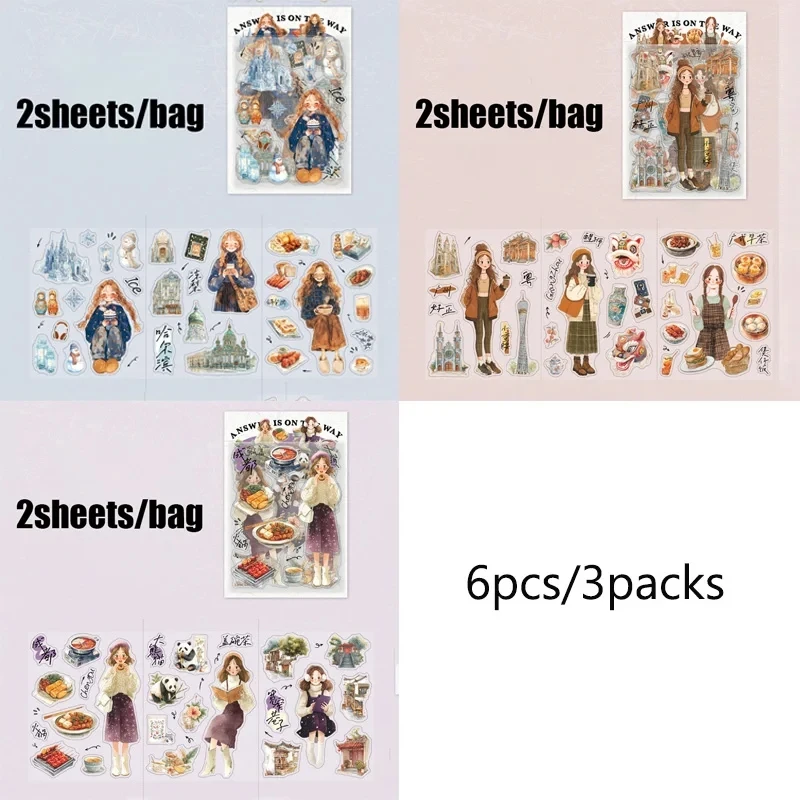 

Набор наклеек Mr.Paper "Мультяшные персонажи Китая"