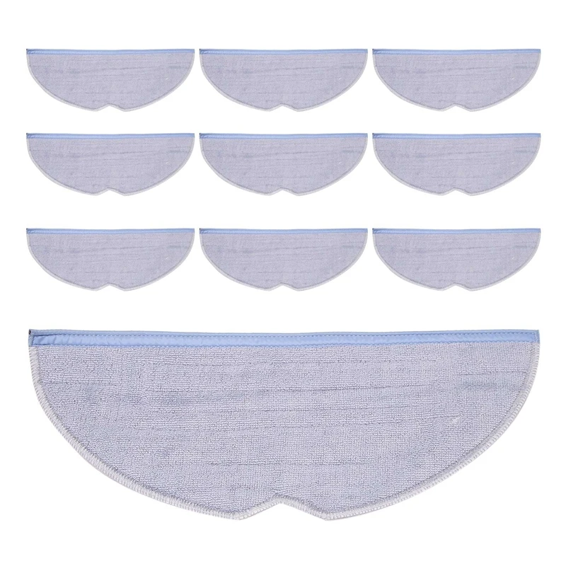 

10 Pack Replacement Fiber Cleaning Pads Compatible for Roborock T7S T7S Plus S7 Replacement Cleaning Cloth Mop Rag